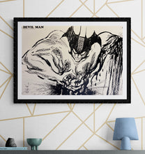 Load image into Gallery viewer, &quot;Go Nagai - Devilman&quot;, Original Release Japanese Promotional Poster 1980`s, SIGNED, Size (c.50 x 76cm) K97
