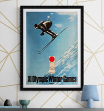 Load image into Gallery viewer, &quot;Sapporo 1972: Winter Olympic Games&quot;, Original Release Japanese Advertising Poster 1971, B2 Size (51 x 73cm) K189
