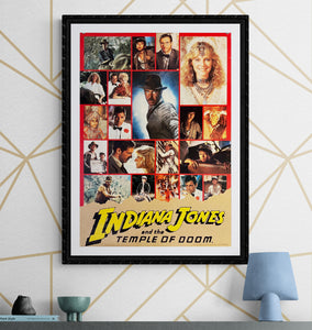 "Indiana Jones and the Temple of Doom", Original Release Japanese Movie Poster 1984, B2 Size (51 x 73cm) K273