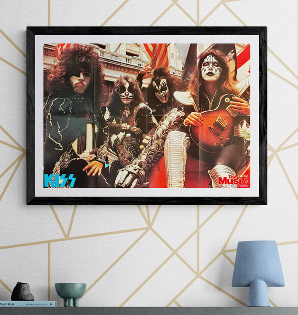 "KISS", Original Release Japanese Promotional Poster 1977, B2 Size (51 x 73cm) N94