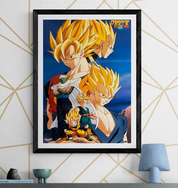 “Dragon Ball Z — Super Saiyan Ensemble”, Original Japanese Licensed Poster 1994, B2 Size (51 × 73 cm) O76