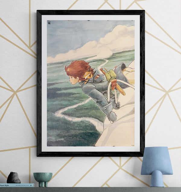 “Nausicaä of the Valley of the Wind (風の谷のナウシカ)”, Original Japanese Soundtrack Album Promotional Poster 1984, B2 Size (51 × 73 cm) O81
