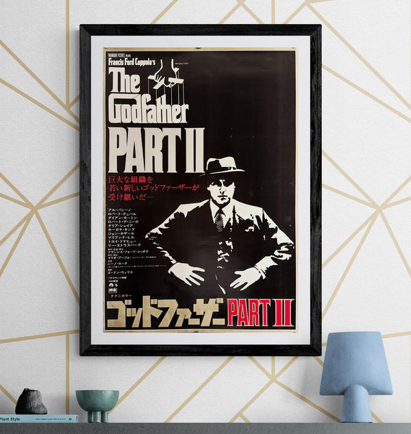 “The Godfather Part II” (ゴッドファーザー PART II), Original Japanese Theatrical Poster 1975, B2 Size (51 × 73 cm) O223
