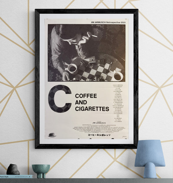 “Coffee and Cigarettes” (コーヒー＆シガレッツ), Original Japanese Re-Release Poster 2021, B2 Size (51 × 73 cm) O225