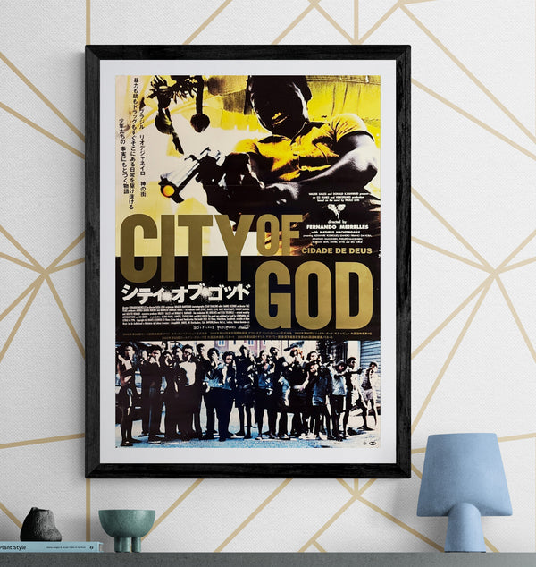 “City of God” (シティ・オブ・ゴッド), Original Japanese Release Movie Poster 2003, B2 Size (51 × 73 cm) ZA419
