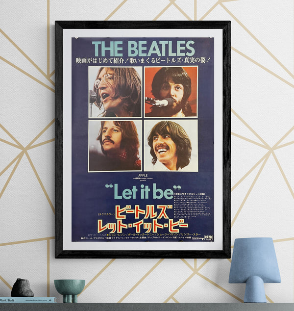 “The Beatles: Let It Be” (ビートルズ／レット・イット・ビー), Original Japanese B2 Movie Poster 1970, B2 Size (c. 51 × 73 cm) F248 A