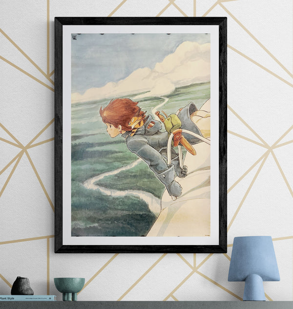 “Nausicaä of the Valley of the Wind (風の谷のナウシカ)”, Original Japanese Soundtrack Album Promotional Poster 1984, B2 Size (51 × 73 cm) O81 A