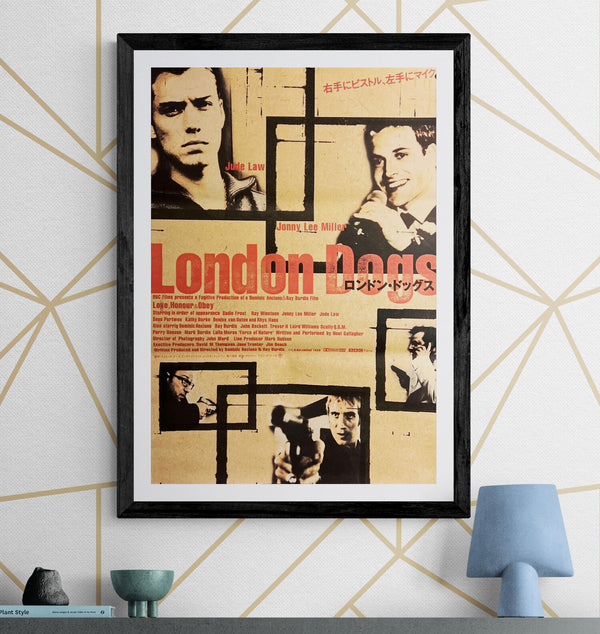 "London Dogs" (ロンドン・ドッグス), Original Japanese B2 Movie Poster 1998, B2 Size (51 × 73cm) ZA701