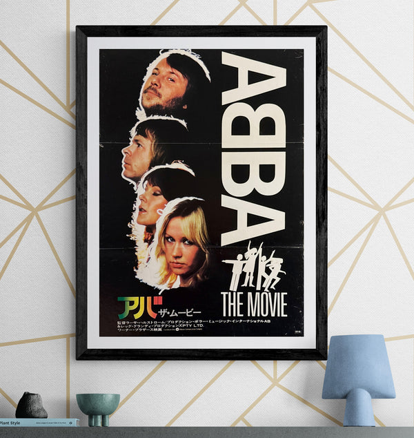 “ABBA: The Movie” (アバ ザ・ムービー), Original Japanese Movie Poster 1977, B2 Size (c. 51 × 73 cm) O653