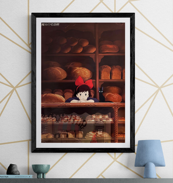 “Kiki’s Delivery Service” (魔女の宅急便), Original Japanese Movie Poster 1989, B2 Size (51 × 73 cm) J159 B