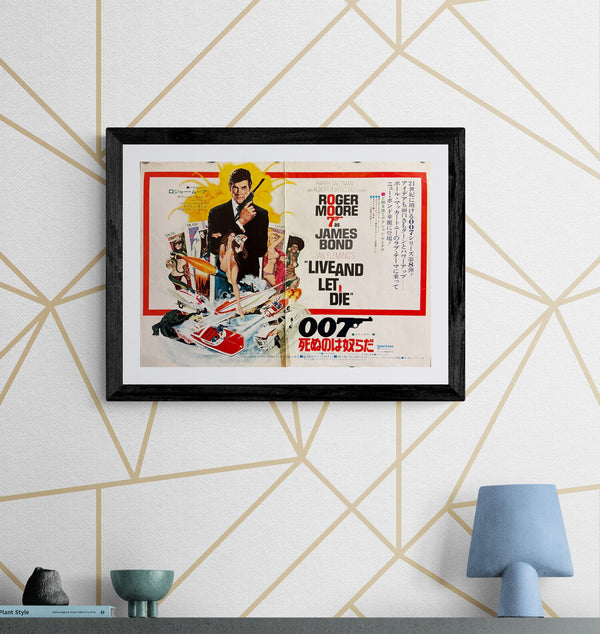 “Live and Let Die” (007／死ぬのは奴らだ), Original Release Japanese Movie Poster 1973, B3 Size (36 × 51 cm) O678