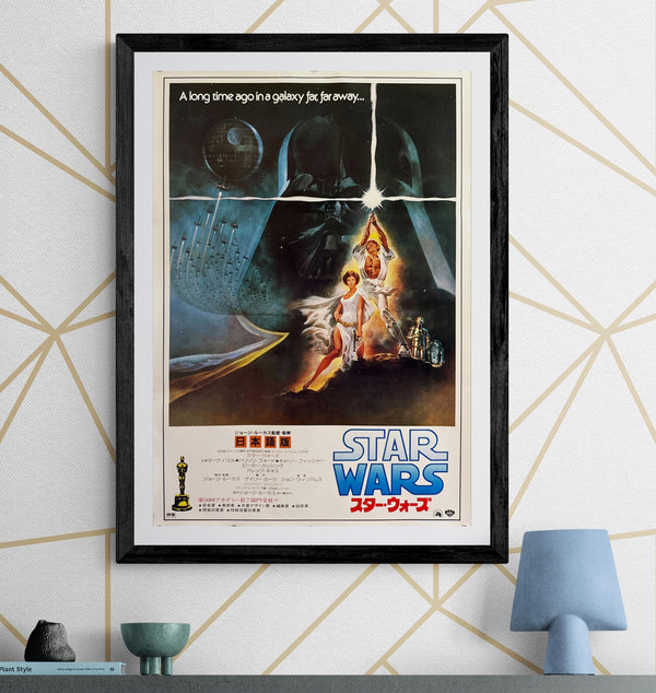 “Star Wars” (スター・ウォーズ), Original Re‑Release Japanese Movie Poster 1982, B2 Size (51 × 73 cm) O681