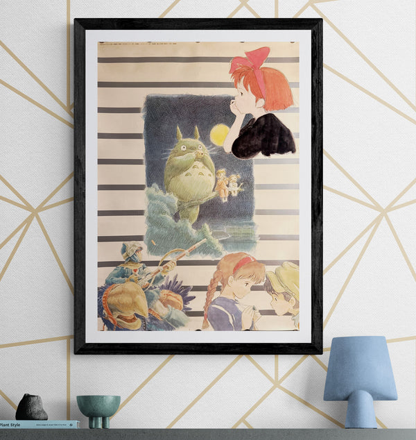 "Studio Ghibli – Tokuma Promotional Poster" (スタジオジブリ 徳間プロモーション), Original Japanese Promotional Poster 1990, B2 Size (51 × 73 cm) O834