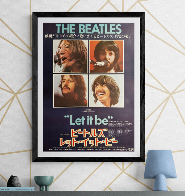 “The Beatles: Let It Be” (ビートルズ／レット・イット・ビー), Original Japanese B2 Movie Poster 1970, B2 Size (c. 51 × 73 cm) P15
