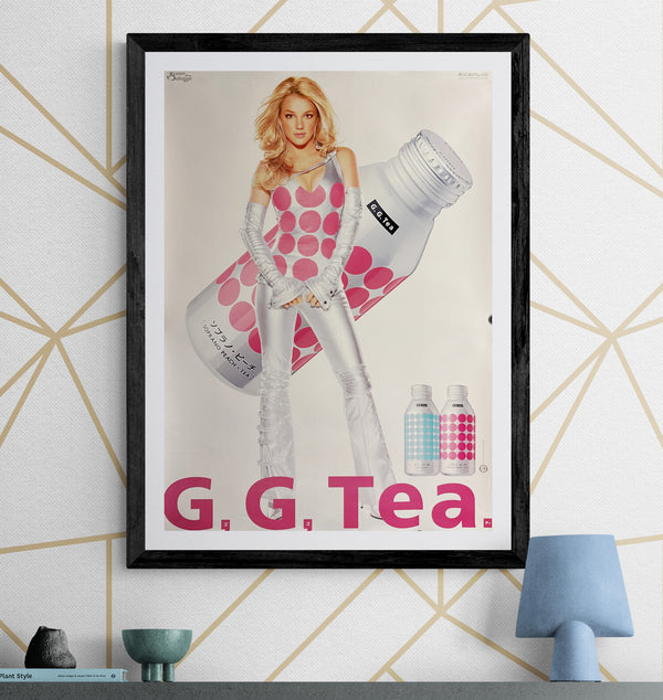 “KIRIN G,G TEA × BRITNEY SPEARS”, Original Release Japanese Promotional Poster 2003, B2 Size (51 × 73 cm) P109