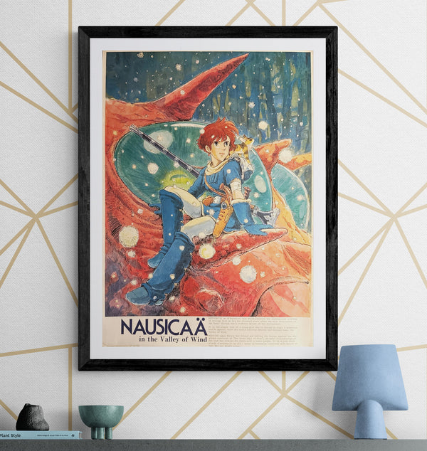 “Nausicaä of the Valley of the Wind” (風の谷のナウシカ), Original Japanese Movie Poster 1984, B2 Size (51 × 73 cm) Q14