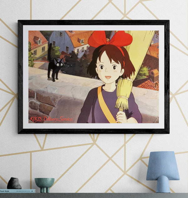 "Kiki's Delivery Service", Original Release Japanese Movie Promotion Poster 1989, B2 Size (51 x 73cm) N121