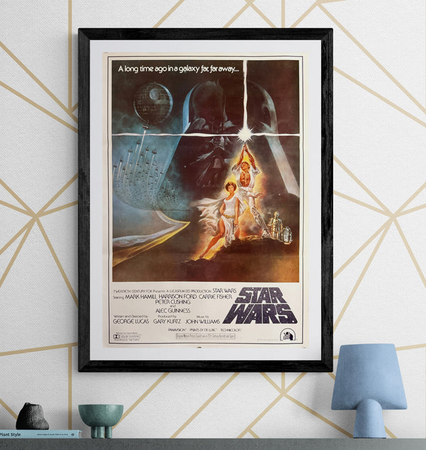 “Star Wars: A New Hope” (Star Wars), Original Japanese Soundtrack Poster 1982, B2 Size (51 × 73 cm) K180