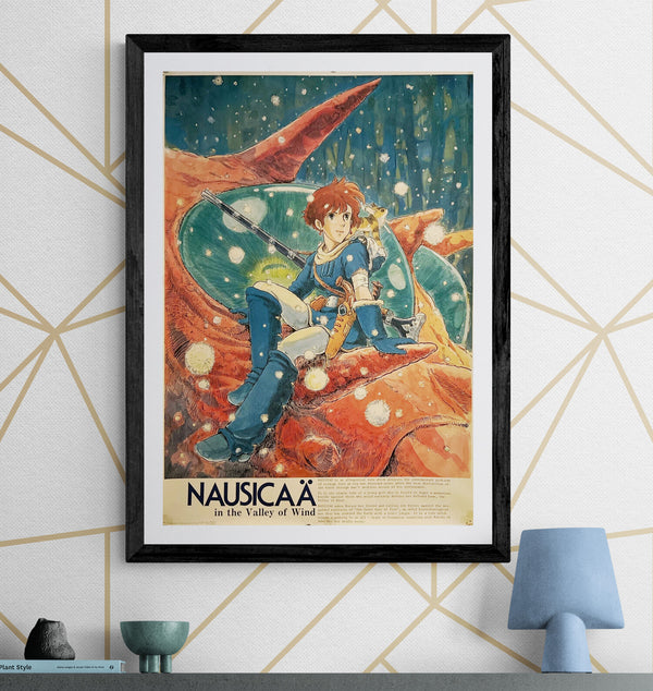 “Nausicaä of the Valley of the Wind” (風の谷のナウシカ), Original Japanese Movie Poster 1984, B2 Size (51 × 73 cm) ZA1075