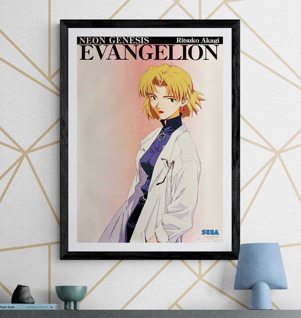 “Neon Genesis Evangelion / Ritsuko Akagi”, Original Japanese Promotional Poster 1996, B2 Size (51 × 73 cm) Q71
