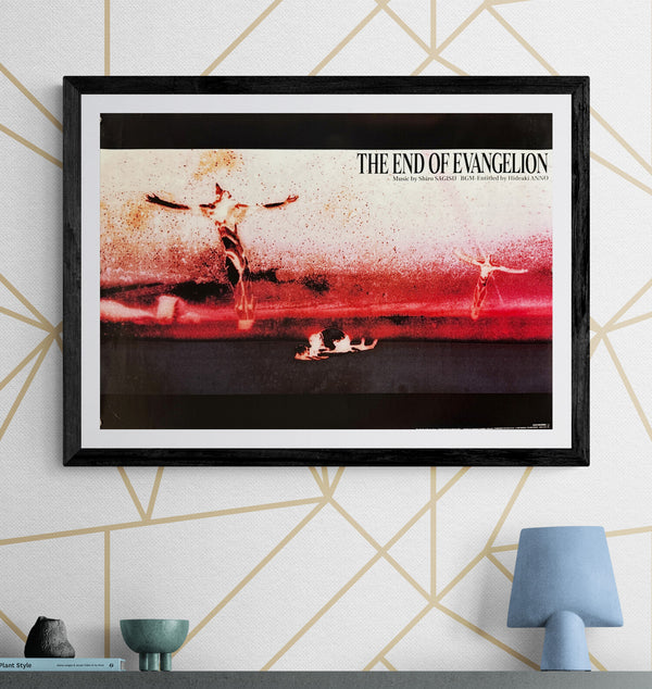 “The End of Evangelion – Original Picture Album / OST Promotion” (THE END OF EVANGELION), Original Japanese Store Promotional Poster 1998, B2 Size (51 × 73 cm) Q73