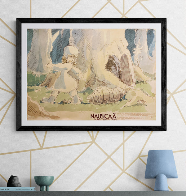“Nausicaä of the Valley of the Wind” (風の谷のナウシカ), Original Release Japanese Movie Poster 1984, Very Rare Promotional Edition, B2 Size (51 × 73 cm) Q89