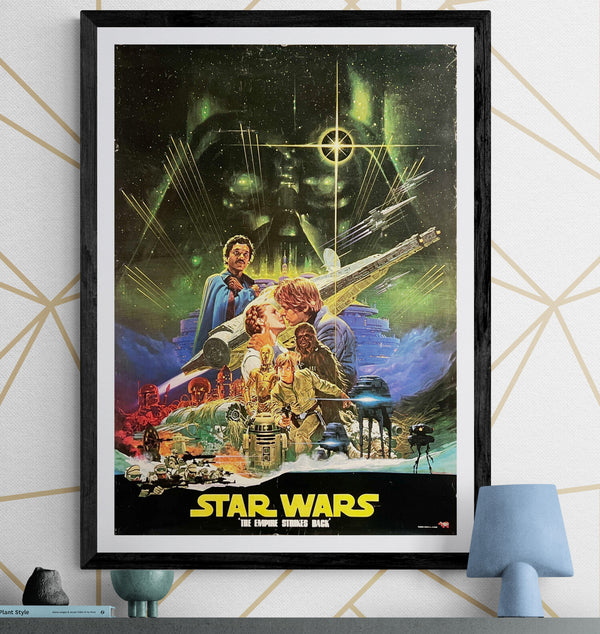 “Star Wars: Episode V – The Empire Strikes Back” (スター・ウォーズ 帝国の逆襲), Original Japanese Soundtrack Poster 1980, Size (60 × 85 cm) ZA1144