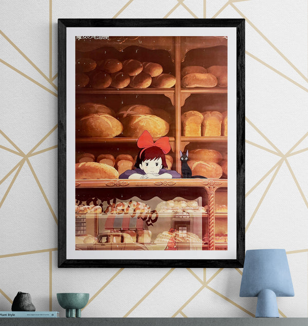 “Kiki’s Delivery Service” (魔女の宅急便), Original Release Japanese Movie Poster 1989, First Theatrical Issue, B2 Size (51 × 73 cm) M46A