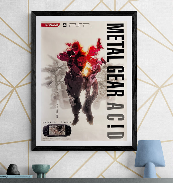 “METAL GEAR AC!D” (メタルギア アシッド), Original Japanese PSP Store Promotional Poster 2004, B2 Size (51 x 73cm) Q149