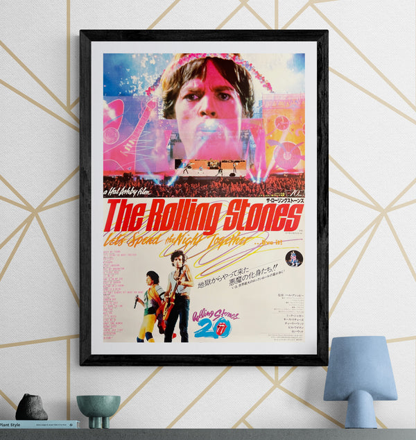 “The Rolling Stones: Let’s Spend the Night Together”, Original Release Japanese Movie Poster 1983, B2 Size (51 x 73cm) H261A