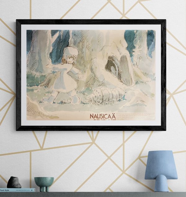 “Nausicaä of the Valley of the Wind” (風の谷のナウシカ), Original Release Japanese Movie Poster 1984, Very Rare Promotional Edition, B2 Size (51 × 73 cm) N125A