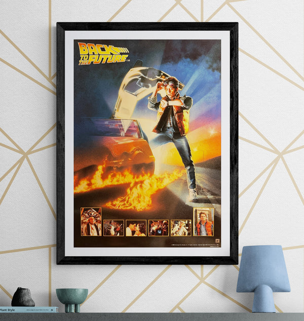 “Back to the Future” (バック・トゥ・ザ・フューチャー), Original Japanese Home Video Promotional Poster, 1985 Film, B2 Size (51 × 73 cm) C193