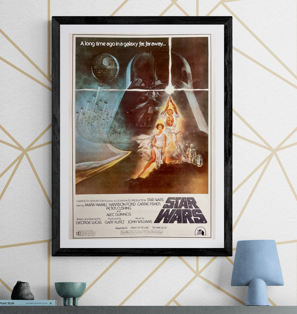 “Star Wars: A New Hope” (Star Wars), Original Japanese Soundtrack Poster 1982, B2 Size (51 × 73 cm) D256