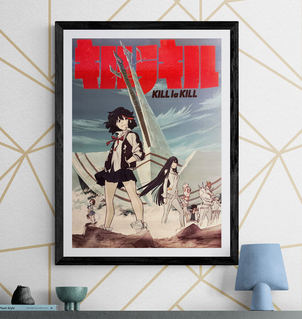 “Kill la Kill” / 「キルラキル」, Original Japanese “Not For Sale” B2 Promotional Poster 2014, Episode 25 「さよならをもう一度」 / “Goodbye Again”, Studio Trigger / Hiroyuki Imaishi / Kazuki Nakashima / Sushio, B2 Size (approx. 51 × 73 cm) Q289