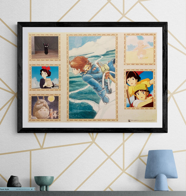 "Studio Ghibli – Animage Record Promotional Poster" (スタジオジブリ アニメージュレコード), Original Japanese Promotional Poster 1990, B2 Size (51 × 73 cm) B273