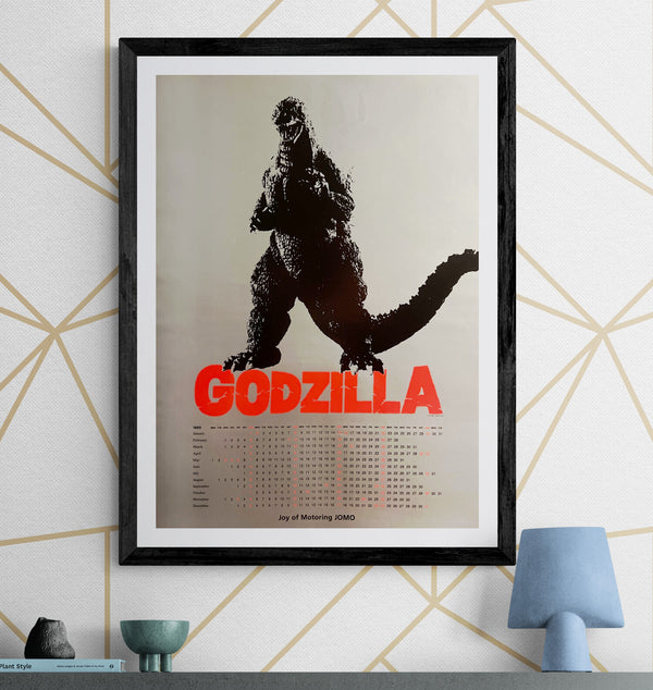 “Godzilla Calendar 1995” / 「ゴジラ」, Original Japanese Promotional Calendar Poster 1995, JOMO / Toho, B2 Size (51 × 73 cm) B272