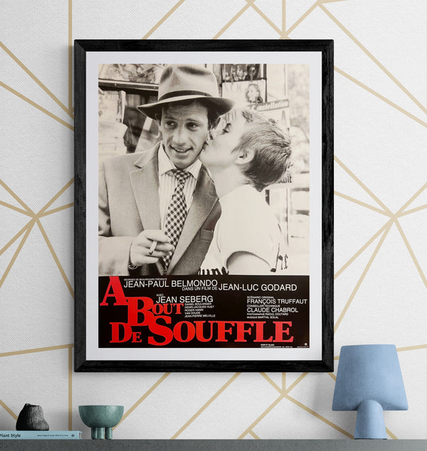 “Breathless” / “À bout de souffle” / 「勝手にしやがれ」, Original Japanese Re-Release Movie Poster 1993, B2 Size (51 × 73 cm) F283