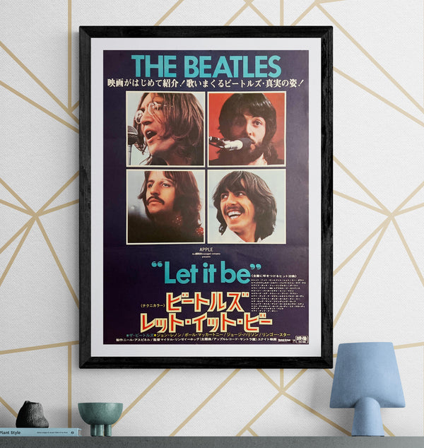 “The Beatles: Let It Be” (ビートルズ／レット・イット・ビー), Original Japanese B2 Movie Poster 1970, B2 Size (c. 51 × 73 cm) E296