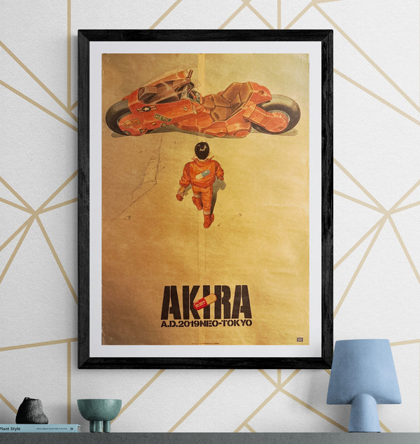 “Akira” (アキラ), Ultra‑Rare Original Japanese Opening‑Night / Admission‑Bonus “A.D.2019 NEO‑TOKYO” Poster 1988, B2 Tea‑Paper Size (c. 51 × 72.8 cm) Q124A