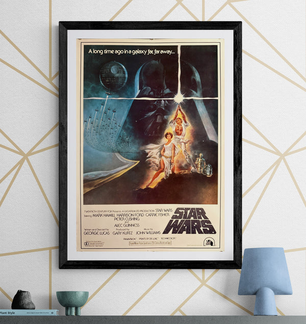 “Star Wars: A New Hope” (Star Wars), Original Japanese Soundtrack Poster 1982, B2 Size (51 × 73 cm) K180A