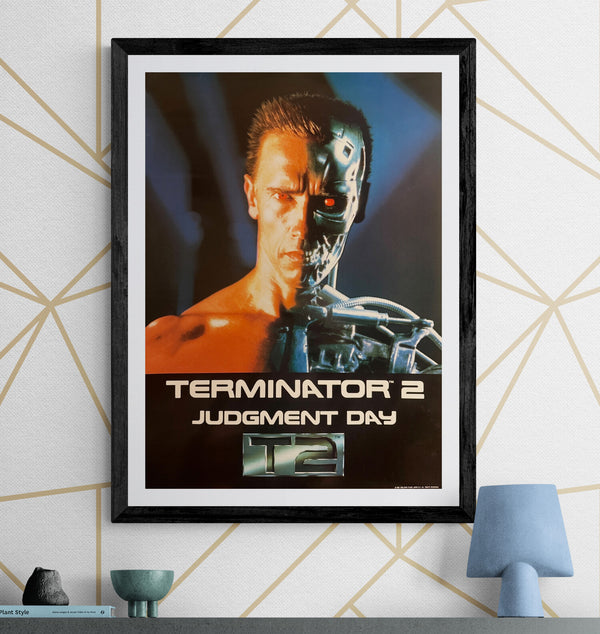 “Terminator 2: Judgment Day”, Original Japanese Promotional Poster c. 1991–1992, Japan-Only Design, Excellent Condition, B2 Size (51 × 73 cm) S7A