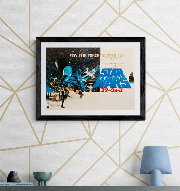 “Star Wars” (スター・ウォーズ), Original Japanese First Release Venue-Blank Nakazuri Movie Poster, Ultra Rare, B3 Size (c. 36 × 51 cm) T182