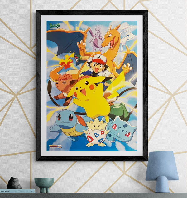 “Pocket Monsters / Pokémon” (ポケットモンスター), Original Japanese Banpresto “No.5” Poster 1999, B2 Size (51 × 73 cm) — T271