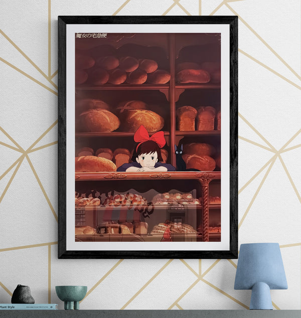“Kiki’s Delivery Service” (魔女の宅急便), Original Release Japanese Movie Poster 1989, First Theatrical Issue, B2 Size (51 × 73 cm) M46B