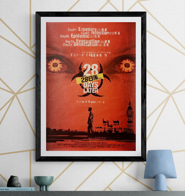 “28 Days Later…” (28日後…), Original Japanese First-Release Movie Poster 2003, B2 Size (51 × 73 cm) ZA1229