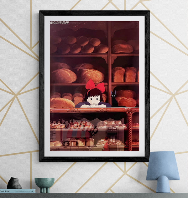 “Kiki’s Delivery Service” (魔女の宅急便), Original Release Japanese Movie Poster 1989, First Theatrical Issue, B2 Size (51 × 73 cm) ZA1227