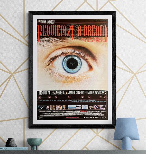 “Requiem for a Dream” (レクイエム・フォー・ドリーム), Original Japanese First-Release Movie Poster 2001, B2 Size (51 × 73 cm) S265