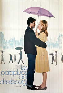 "The Umbrellas of Cherbourg", Original Release Japanese Movie Poster 1964, B2 Size (51 cm x 73 cm)