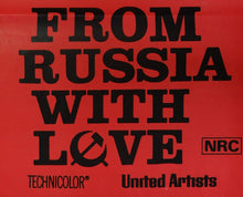 Load image into Gallery viewer, &quot;From Russia with Love&quot;, Original Re-Release Australian Movie Poster 1970, Daybill Poster
