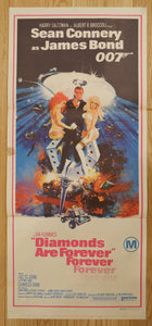 "Diamonds are Forever", Original Release Australian Poster 1971, Daybill Size